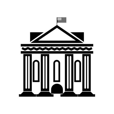Web ve mobil uygulaması tasarımı, Washington logo kavramı için beyaz arka plan üzerinde izole Washington simge vektör