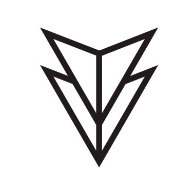 Ok simge vektör web ve mobil uygulaması tasarım, aşağı ok logo kavramı için beyaz arka plan üzerinde izole