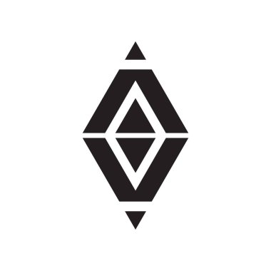 Web ve mobil uygulaması tasarımı, Rhombus logo kavramı için beyaz arka plan üzerinde izole rhombus simge vektör