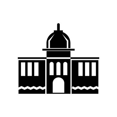 Web ve mobil uygulaması tasarımı, Capitol logosu kavramı için beyaz arka plan üzerinde izole Capitol simge vektör