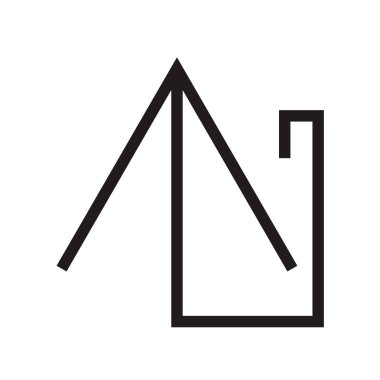 Web ve mobil uygulaması tasarım, ok logo kavramı için beyaz arka plan üzerinde izole ok simge vektör