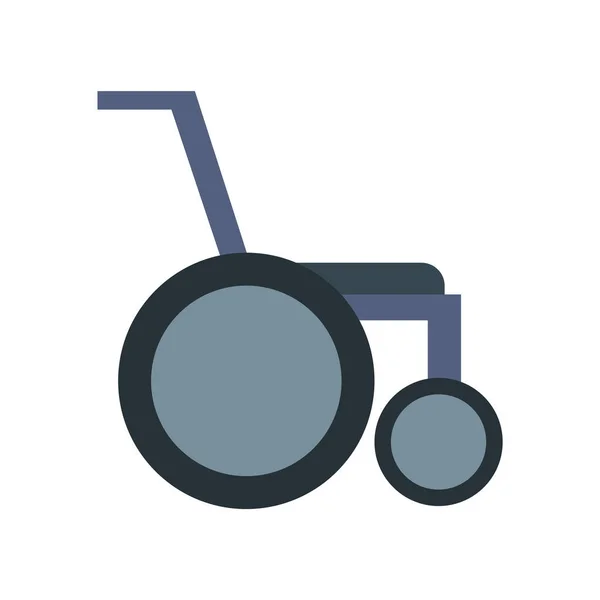 Rollstuhlsymbolvektor Isoliert Auf Weißem Hintergrund Für Ihr Web Und Mobiles — Stockvektor