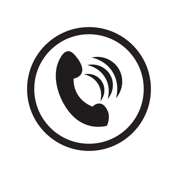Vettore Icona Call Isolato Sfondo Bianco Progettazione App Web Mobile — Vettoriale Stock