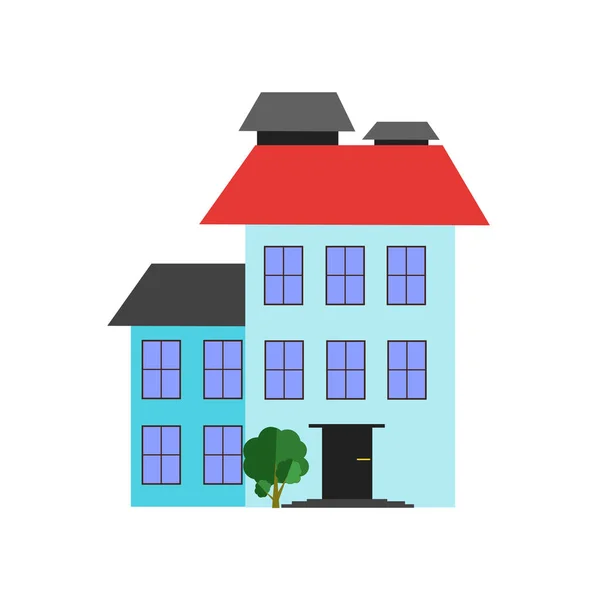 Wohnung Symbol Vektor Isoliert Auf Weißem Hintergrund Für Ihre Web — Stockvektor