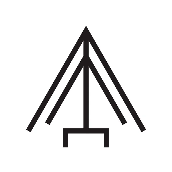 Icono Flecha Arriba Vector Aislado Fondo Blanco Para Diseño Web — Archivo Imágenes Vectoriales