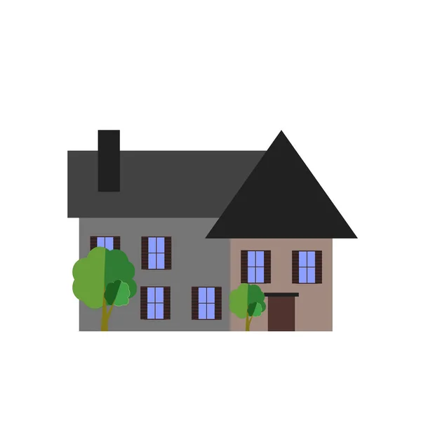 Huis Pictogram Vector Geïsoleerd Een Witte Achtergrond Voor Web Mobiele — Stockvector