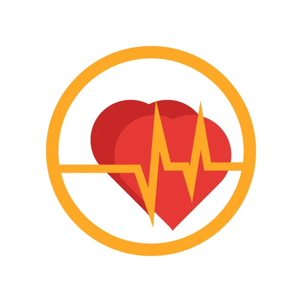Vetor Ícone Cardiograma Isolado Fundo Branco Para Seu Design Aplicativo — Vetor de Stock