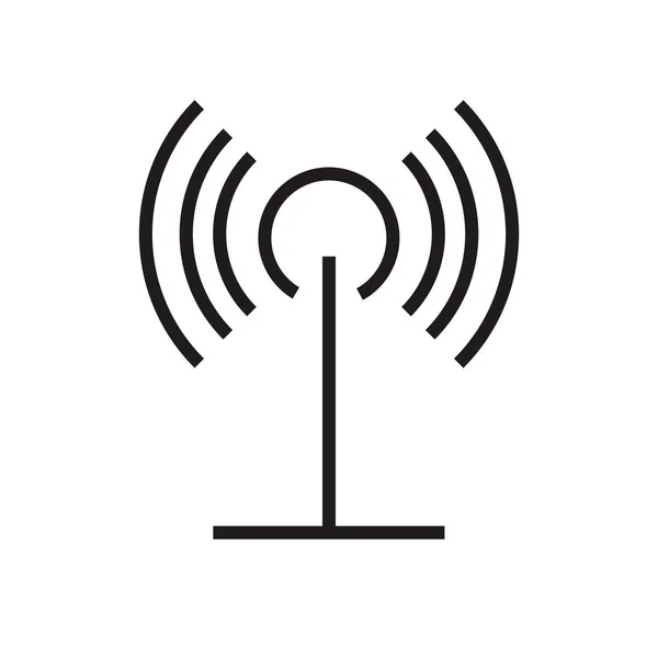Antennensymbolvektor Isoliert Auf Weißem Hintergrund Für Ihr Web Und Mobile — Stockvektor
