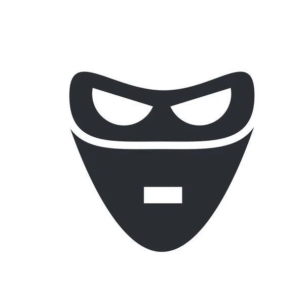 Web およびモバイル アプリ設計 マスク ロゴのコンセプトのための白い背景で隔離のマスクのアイコン ベクトル — ストックベクタ