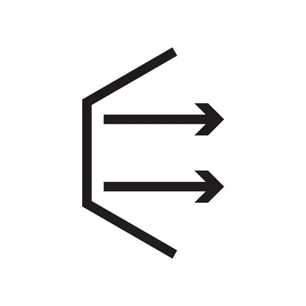 右箭头图标矢量隔离白色背景为您的 Web 和移动应用程序设计 右箭头徽标概念 — 图库矢量图片