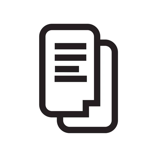 Text Dokumente Icon Vektor Isoliert Auf Weißem Hintergrund Für Ihre — Stockvektor