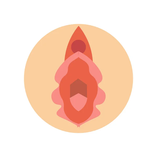 Vagina Icon Vector Isolated White Background Your Web Mobile App — Stockvector