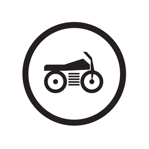 Ikona Podepsat Motorka Vektorové Izolované Bílém Pozadí Pro Webové Mobilní — Stockový vektor