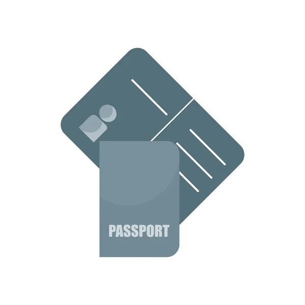 护照图标矢量隔离在白色背景为您的 Web 和移动应用程序设计 护照徽标概念 — 图库矢量图片