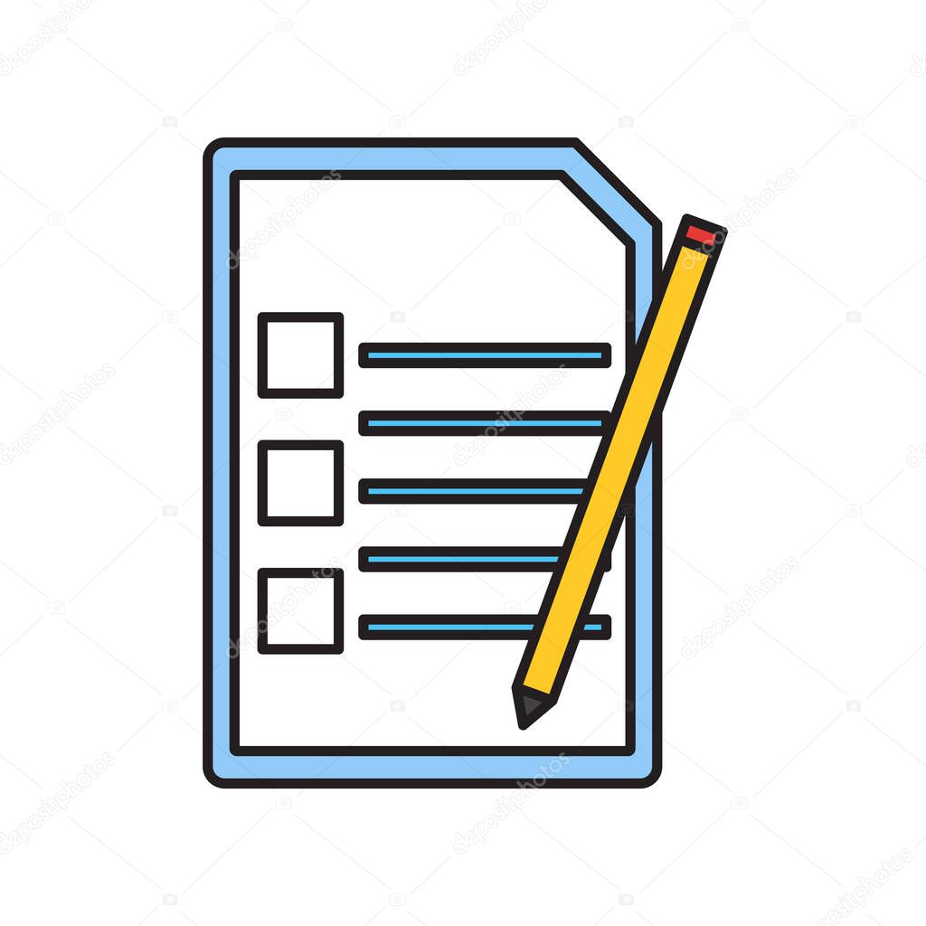 Contract icon vector isolated on white background for your web and mobile app design, Contract logo concept