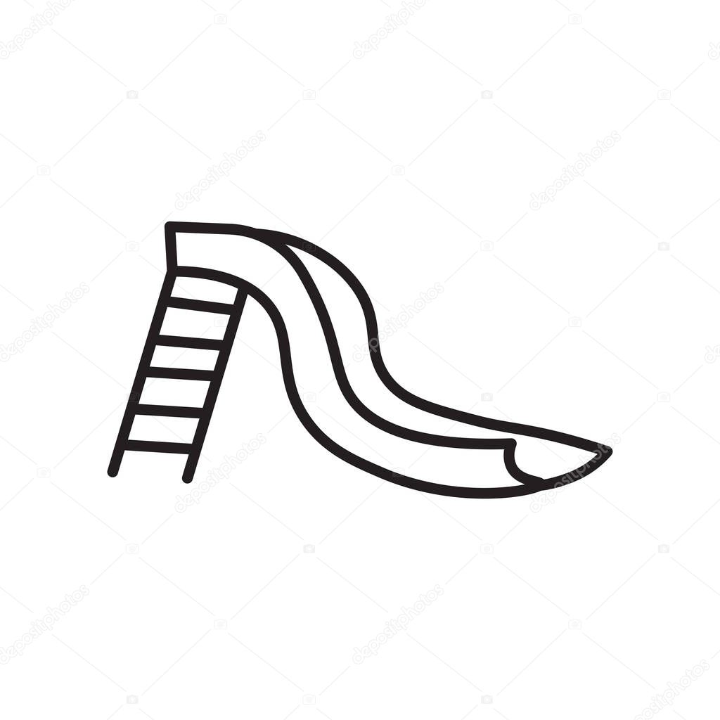 Slide icon vector isolated on white background for your web and mobile app design, Slide logo concept