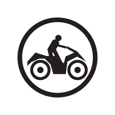 Motosiklet Binme simge vektör web ve mobil uygulaması tasarımı, motosiklet Binme logo kavramı için izole üzerinde beyaz arka plan