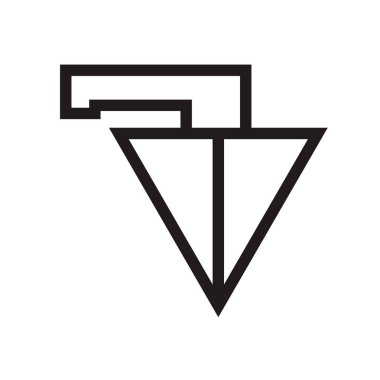 Ok simge vektör web ve mobil uygulaması tasarım, aşağı ok logo kavramı için beyaz arka plan üzerinde izole