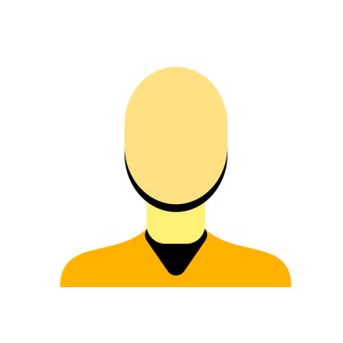 Web ve mobil uygulaması tasarımı, adam logo kavramı için beyaz arka plan üzerinde izole adam simge vektör