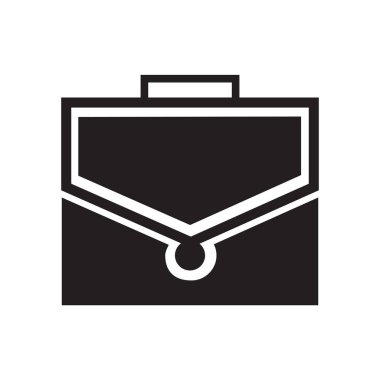 Office evrak çantası simge vektör web ve mobil uygulaması tasarımı, Office evrak çantası logo kavramı için izole üzerinde beyaz arka plan