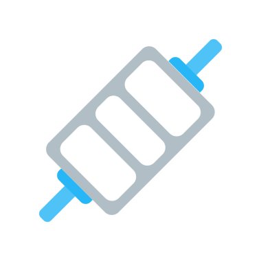 Triceps simge vektör web ve mobil uygulaması tasarımı, logo kavramı bar Triceps için beyaz arka plan üzerinde izole bar