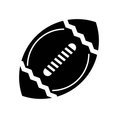 Web ve mobil uygulaması tasarımı, Rugby logo kavramı için beyaz arka plan üzerinde izole Rugby simge vektör