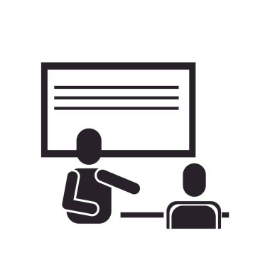 Öğrenme simge vektör web ve mobil uygulaması tasarımı, öğrenme logo kavramı için izole üzerinde beyaz arka plan