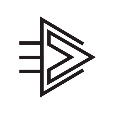 Sağ ok simge vektör web ve mobil uygulaması tasarımı, sağ ok logo kavramı için izole üzerinde beyaz arka plan