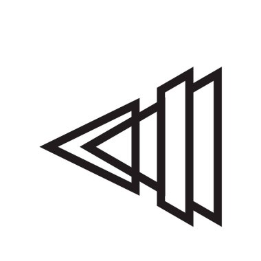 Sol ok simge vektör web ve mobil uygulaması tasarımı, sol ok logo kavramı için izole üzerinde beyaz arka plan