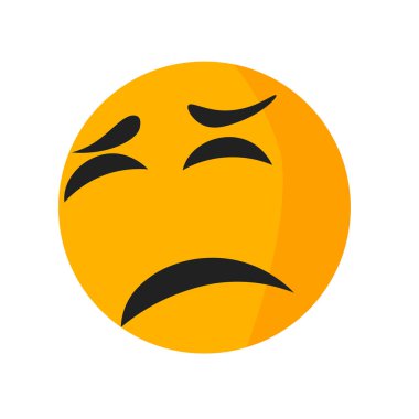 Çirkin gülümseme simge vektör, web ve mobil uygulaması tasarım için beyaz arka plan üzerinde izole çirkin logo kavramı gülümse.