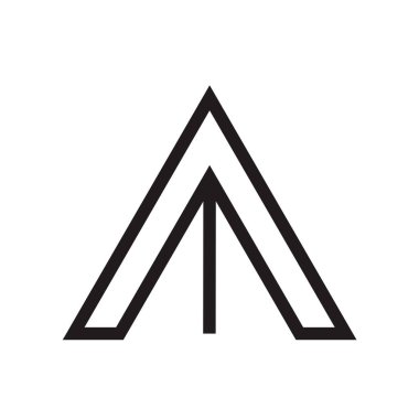 Web ve mobil uygulaması tasarım, ok logo kavramı için beyaz arka plan üzerinde izole ok simge vektör