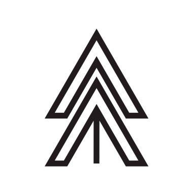 Web ve mobil uygulaması tasarım, ok logo kavramı için beyaz arka plan üzerinde izole ok simge vektör