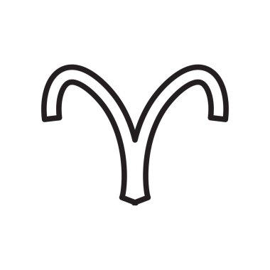 Web ve mobil uygulaması tasarımı, koç logo kavramı için beyaz arka plan üzerinde izole koç simge vektör