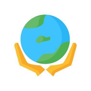 Simge vektör web ve mobil uygulaması tasarımı, küre logo kavramı için izole üzerinde beyaz arka plan