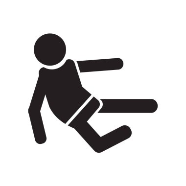 Karate savaşçı simge vektör web ve mobil uygulaması tasarımı, Karate savaşçı logo kavramı için izole üzerinde beyaz arka plan