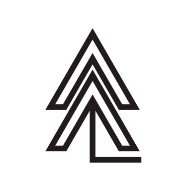 Web ve mobil uygulaması tasarım, ok logo kavramı için beyaz arka plan üzerinde izole ok simge vektör