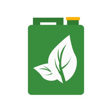 Web ve mobil uygulaması tasarımı, benzin logo kavramı için beyaz arka plan üzerinde izole benzin simge vektör