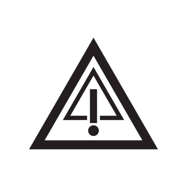 Uyarı simgesi üzerinde izole beyaz arka plan web ve mobil uygulaması tasarımı, uyarı logo kavramı için vektör