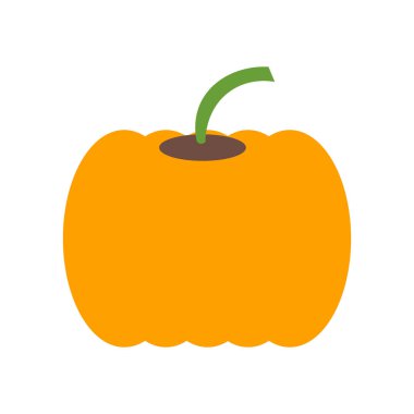 Web ve mobil uygulaması tasarımı, kabak logo kavramı için beyaz arka plan üzerinde izole kabak simge vektör