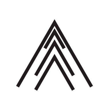 Web ve mobil uygulaması tasarım, ok logo kavramı için beyaz arka plan üzerinde izole ok simge vektör