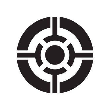 Soyut simge vektör web ve mobil uygulaması tasarımı, Soyut logo kavramı için izole üzerinde beyaz arka plan