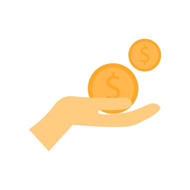 Web ve mobil uygulaması tasarımı, yoksulluk logo kavramı için beyaz arka plan üzerinde izole yoksulluk simge vektör