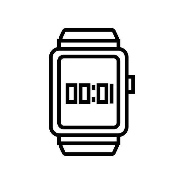 Vektorové Ikony Smartwatch Izolované Bílém Pozadí Pro Váš Web Mobilní — Stockový vektor