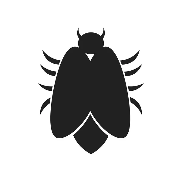 Big Bug Icon Vector Isolato Sfondo Bianco Progettazione App Web — Vettoriale Stock