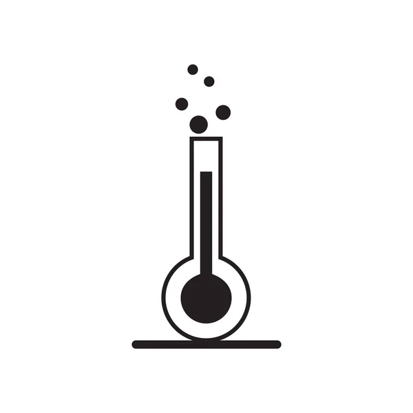 Erlenmeyer Frasco Icono Vector Aislado Sobre Fondo Blanco Para Diseño — Vector de stock