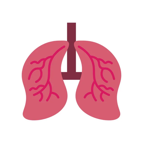 Lungen Icon Vektor Isoliert Auf Weißem Hintergrund Für Ihr Web — Stockvektor