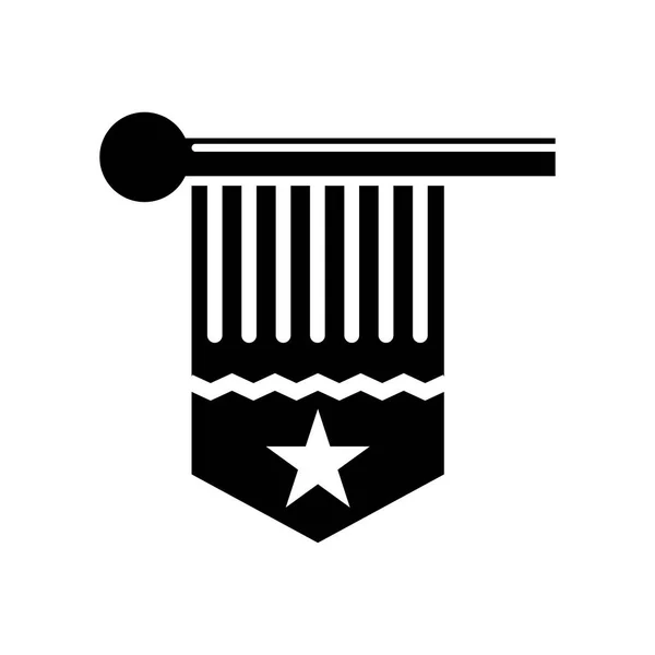 Icono Bandera Vector Aislado Fondo Blanco Para Diseño Aplicaciones Web — Archivo Imágenes Vectoriales