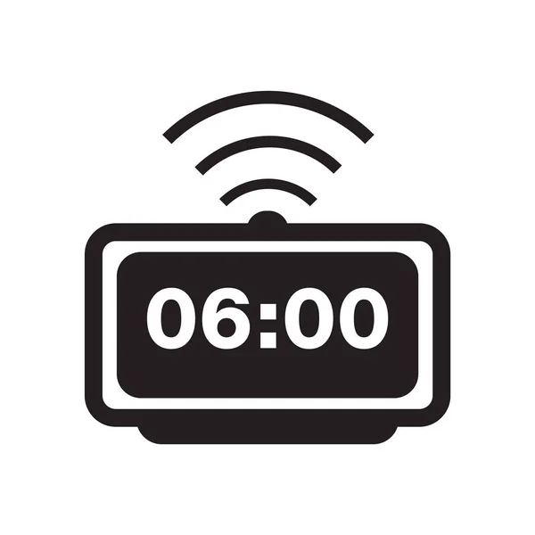 アラーム時計のアイコン ベクトルの Web およびモバイル アプリ設計 目覚まし時計ロゴのコンセプト ホワイト バック グラウンドの分離 — ストックベクタ