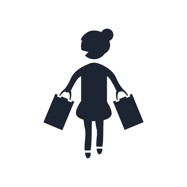 购物图标矢量隔离白色背景为您的 Web 和移动应用程序设计 购物徽标概念 — 图库矢量图片