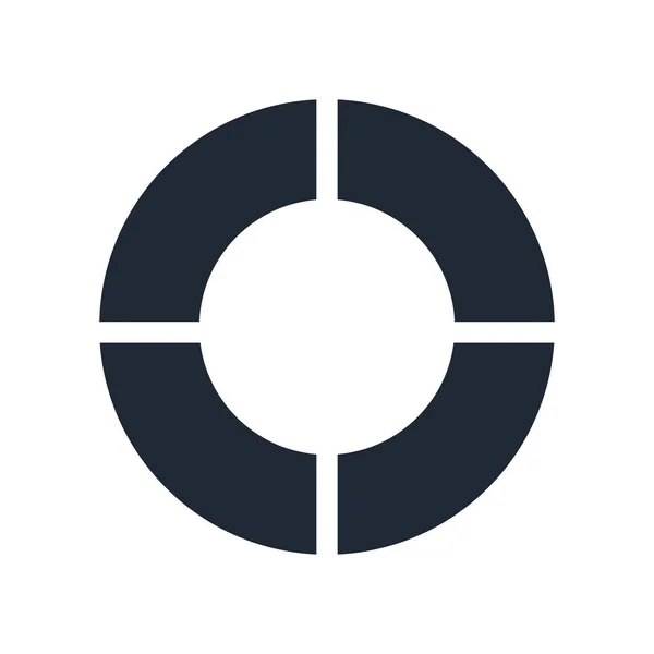 Lifebuoy Icono Vector Aislado Fondo Blanco Para Diseño Web Aplicación — Vector de stock